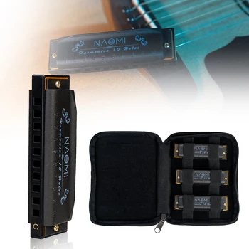 3 Hoodoo 10 Holes Diatonic Blues Harmonica Set C, D, G with Case 3 Harmonicas Harp Pack
3 Hoodoo 10 Holes Diatonic Blues Harmonica Set C, D, G with Case 3 Harmonicas Harp Pack