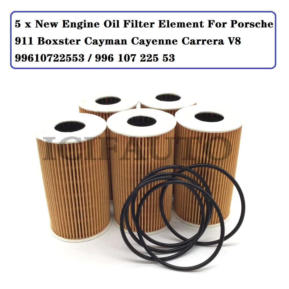 OX1281 New Engine Oil Filter Element For Porsche 911 996 997 987 Boxster Cayman Cayenne Carrera V8 99610722553 / 996 107 225 53
OX1281 New Engine Oil Filter Element For Porsche 911 996 997 987 Boxster Cayman Cayenne Carrera V8 99610722553 / 996 107 225 53