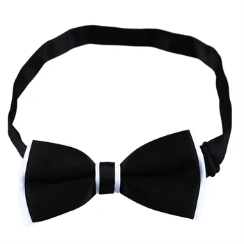 Black with White Bottom Double-layered Splicing Formal Solid Color Bow Tie For Men
Black with White Bottom Double-layered Splicing Formal Solid Color Bow Tie For Men