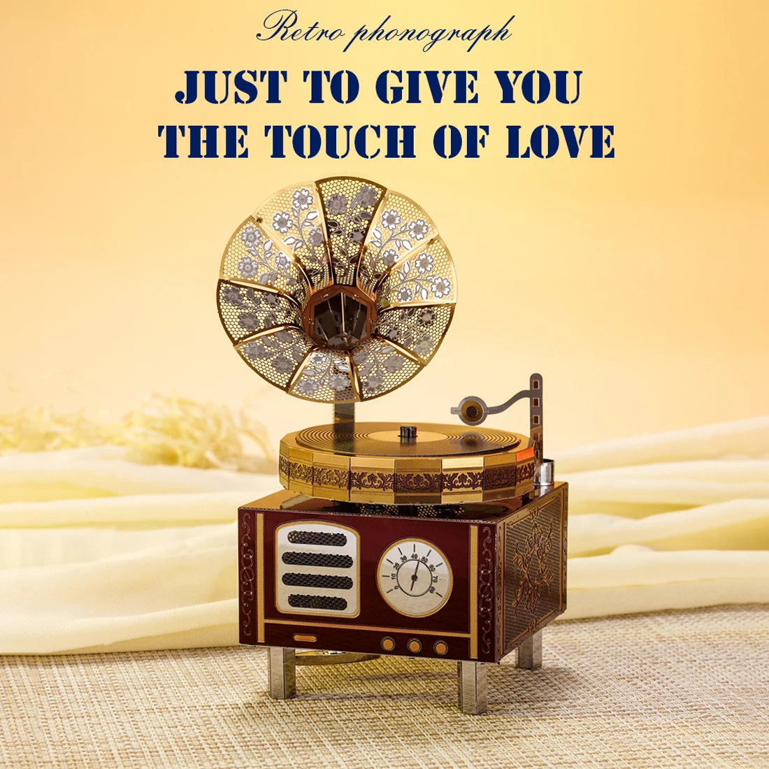 DIY Cultural Creativity Atom Retro Gramophone Assembly Rotatable 3D Music Box Model Gift For Birthday Christmas Valentine's Day
DIY Cultural Creativity Atom Retro Gramophone Assembly Rotatable 3D Music Box Model Gift For Birthday Christmas Valentine's Day