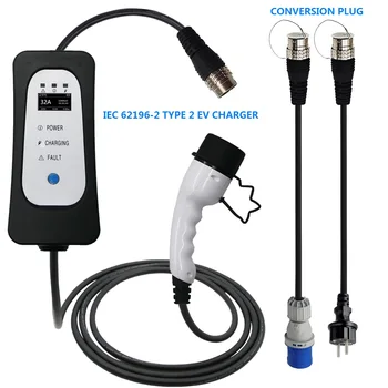 adjustable ev charger electric car type 2 ev connector Portable EV Charging Mode 2 16a 32a ev charger
adjustable ev charger electric car type 2 ev connector Portable EV Charging Mode 2 16a 32a ev charger
