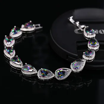 Colorful Gem Jewelry Rainbow AAA Zircon Women's Bracelet Bangle Bridal Wedding Luxury Jewelry
Colorful Gem Jewelry Rainbow AAA Zircon Women's Bracelet Bangle Bridal Wedding Luxury Jewelry