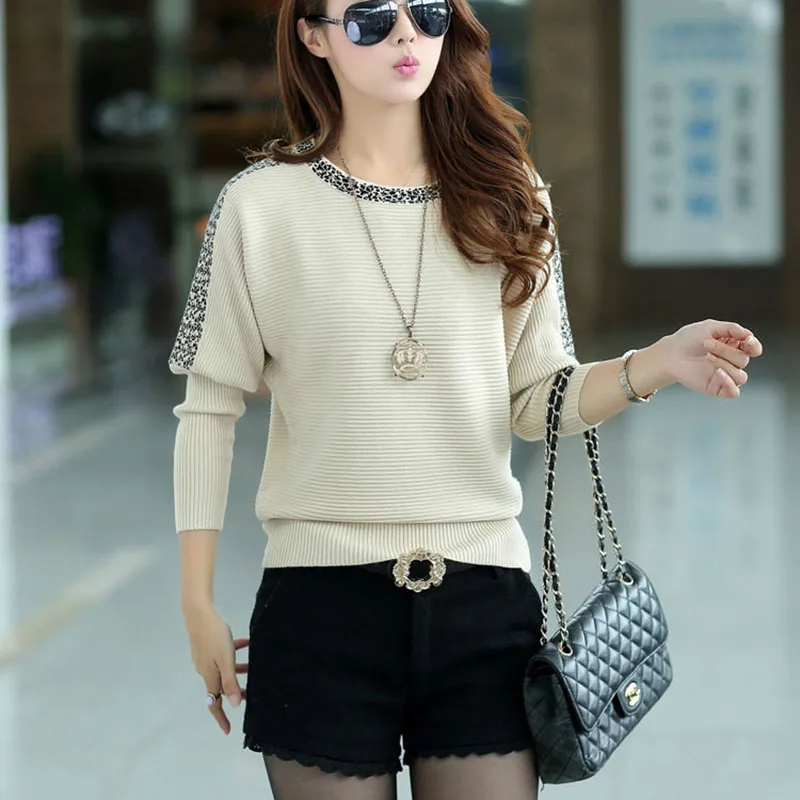 2019 Autumn Female Knitted Pullover Casual Long Sleeve O-Neck Loose Pull Sweater Bat Wing Jumper Women Warm Fall Striped Jumper
2019 Autumn Female Knitted Pullover Casual Long Sleeve O-Neck Loose Pull Sweater Bat Wing Jumper Women Warm Fall Striped Jumper