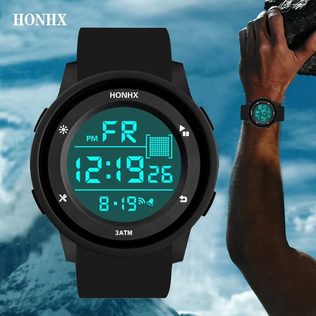 Mens Watch Military Led Digital Electronic Luminous Sensor Bracelet Sport Watches Outdoor Running Pedometer Luxury Watch Reloj 
Mens Watch Military Led Digital Electronic Luminous Sensor Bracelet Sport Watches Outdoor Running Pedometer Luxury Watch Reloj