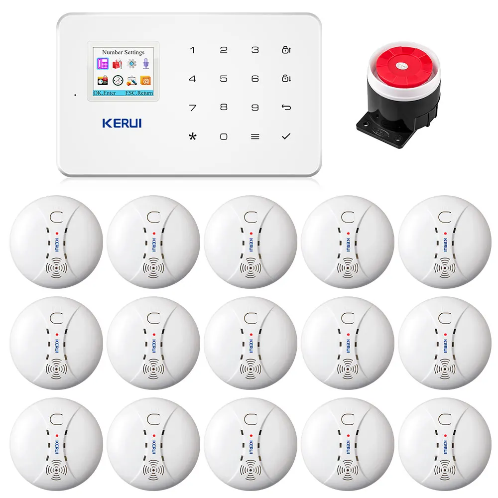 

KERUI G18 GSM Wireless alarm systems security home SIM Smart Alarm System Android IOS APP Control Motion Detector Sensor Burglar