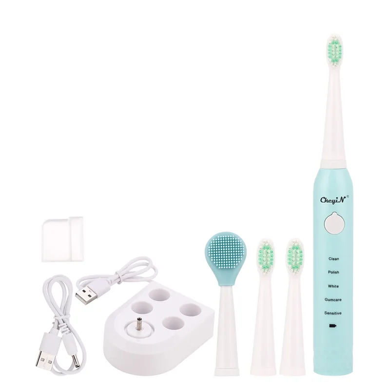 2 In 1Electric Toothbrush Face Cleaning Ultrasonic Vibration Waterproof Rechargeable Toothbrush Whitening Oral Hygiene Care
2 In 1Electric Toothbrush Face Cleaning Ultrasonic Vibration Waterproof Rechargeable Toothbrush Whitening Oral Hygiene Care