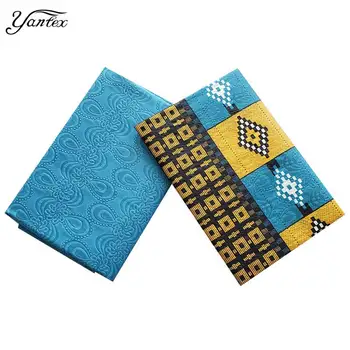 YANTEX 2+2 Yards African Kente Fabric Nigeria Batik Wax Embossing Pattern Veritable Wax African Ankara Fabrics For Party Dress
YANTEX 2+2 Yards African Kente Fabric Nigeria Batik Wax Embossing Pattern Veritable Wax African Ankara Fabrics For Party Dress