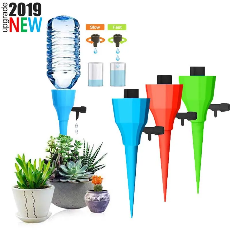 Constant Pressure Watering Spikes Auto Drip Irrigation Watering System w/Slow Release Control Valve Switch Self Irrigation Water
Constant Pressure Watering Spikes Auto Drip Irrigation Watering System w/Slow Release Control Valve Switch Self Irrigation Water