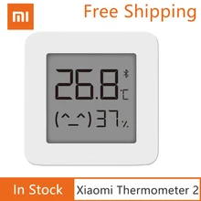 Termómetro Digital de pantalla LCD inteligente Original Xiaomi con 2 sensores de humedad y temperatura Bluetooth aplicación Mijia(China)
