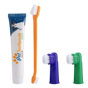 4Pcs Pet Dog Cat Toothbrush Toothpaste Set Care Tool Dual Headed Toothbrush Finger Brush Cleaning Set
4Pcs Pet Dog Cat Toothbrush Toothpaste Set Care Tool Dual Headed Toothbrush Finger Brush Cleaning Set