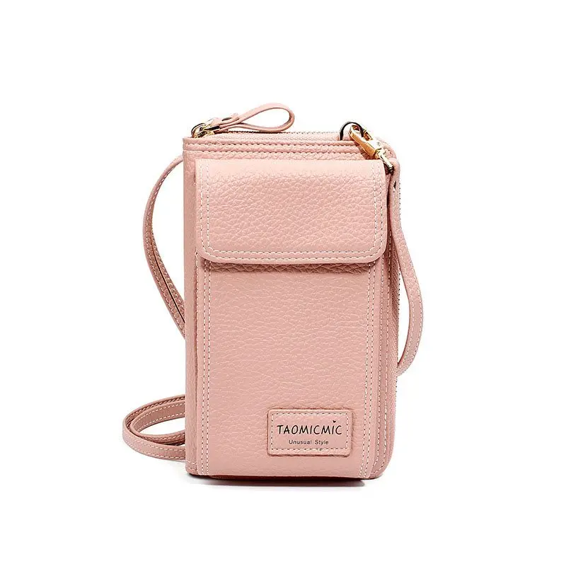 Pink Mini Phone Bag Large Capacity Mobile Wallet Female Zipper Shoulder Crossbody Bag Pu Leather Card Holder Coin Long Purse
Pink Mini Phone Bag Large Capacity Mobile Wallet Female Zipper Shoulder Crossbody Bag Pu Leather Card Holder Coin Long Purse