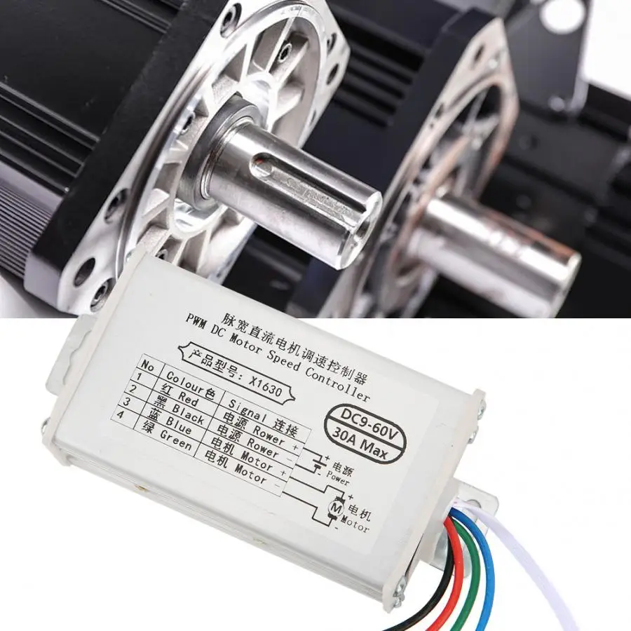 DC 9V 12V 24V 48V 60V Adjustable Brush Motor Speed Controller PWM Speed Regulator 10A/20A/30A
DC 9V 12V 24V 48V 60V Adjustable Brush Motor Speed Controller PWM Speed Regulator 10A/20A/30A