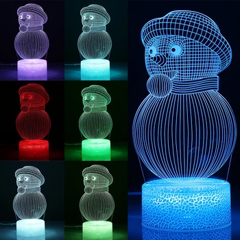 Xmas 3D LED Night Light Lamp Snowman Santa Claus Sled Touch Colorful Lights Panel Acrylic For Tree Desk Lamp TSLM1 
Xmas 3D LED Night Light Lamp Snowman Santa Claus Sled Touch Colorful Lights Panel Acrylic For Tree Desk Lamp TSLM1