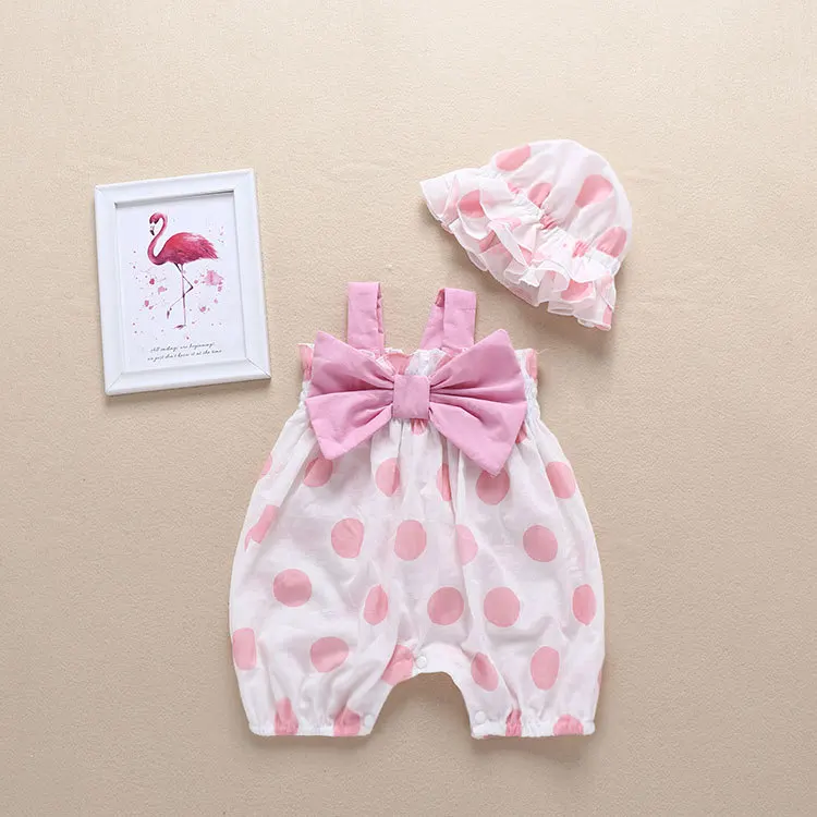2019 NEW Baby Girls Clothes Summer Sunsuit Bow Dot Print Princess Rompers+Sun Hat Brief Set Infant Outfit Girls Jumpsuit Clothes
2019 NEW Baby Girls Clothes Summer Sunsuit Bow Dot Print Princess Rompers+Sun Hat Brief Set Infant Outfit Girls Jumpsuit Clothes