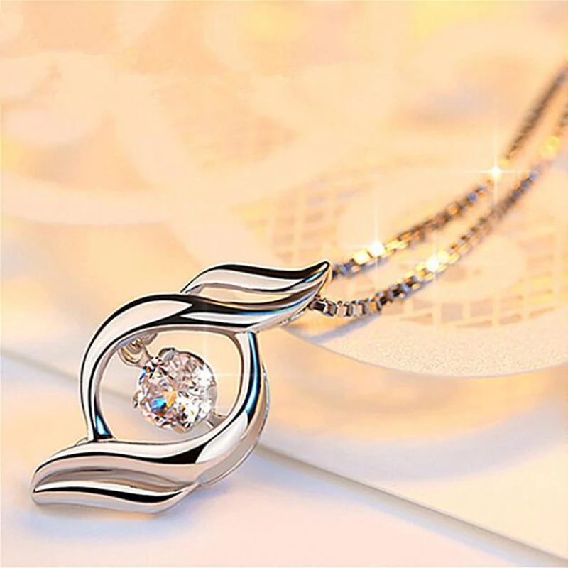 YANHUI Cute Geometric Round Small Lab Diamond Pendant Necklace Women Silver 925 Choker Necklace Engagement Jewelry Gift DZ151 YANHUI Cute Geometric Round Small Lab Diamond Pendant Necklace Women Silver 925 Choker Necklace Engagement Jewelry Gift DZ151