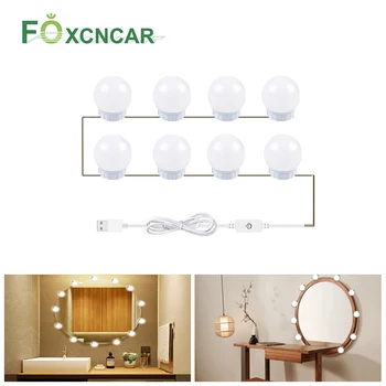 5V LED Makeup Mirror Light Bulb Hollywood Makeup Vanity Lights USB Wall Lamp 2/6/10/14 pcs Dimmable Dressing Table Mirror Lamp
5V LED Makeup Mirror Light Bulb Hollywood Makeup Vanity Lights USB Wall Lamp 2/6/10/14 pcs Dimmable Dressing Table Mirror Lamp