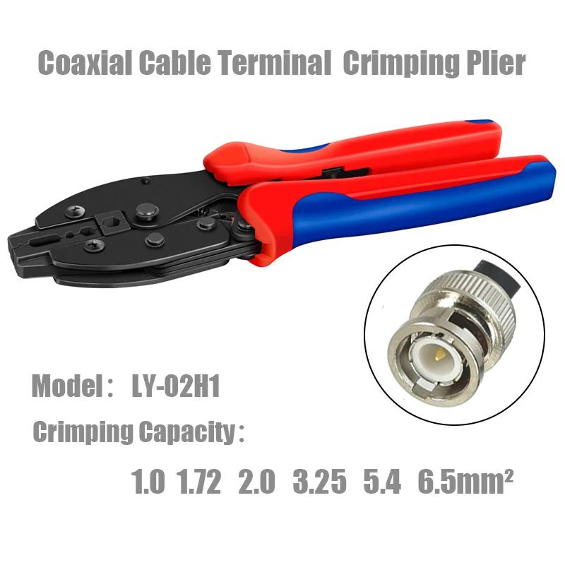 Hand Tool Crimping Pliers LY-02H1 For Pressing Coaxial Cable Connector RG58 RG62 RG59 LY-02H1 Hand Tool
Hand Tool Crimping Pliers LY-02H1 For Pressing Coaxial Cable Connector RG58 RG62 RG59 LY-02H1 Hand Tool