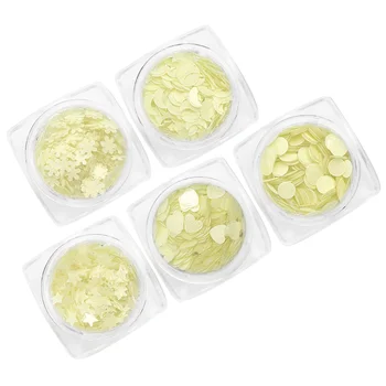 1 Set of 5 Bottles Nail Art Stickers Star Moon Snowflake Stickers for Manicurist
1 Set of 5 Bottles Nail Art Stickers Star Moon Snowflake Stickers for Manicurist