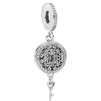 Genuine 925 Sterling Silver Charm Openwork Key To My Heart Lock And Regal Key Beads Fit Pandora Bracelet & Necklace Diy Jewelry
Genuine 925 Sterling Silver Charm Openwork Key To My Heart Lock And Regal Key Beads Fit Pandora Bracelet & Necklace Diy Jewelry