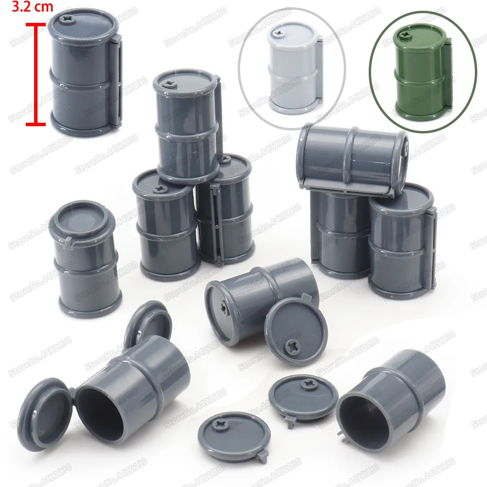 Военный строительный блок, миниатюрный масляный барабан Moc WW2, фигурки солдат, оружие, цилиндрические коробки, модель, Детский Рождественски...
Военный строительный блок, миниатюрный масляный барабан Moc WW2, фигурки солдат, оружие, цилиндрические коробки, модель, Детский Рождественски...