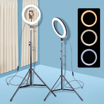 26cm/10inch Photography Studio Makeup LED Beauty Fill Light Ring Light with Tripod for Smartphone Makeup Tik Tok YouTube
26cm/10inch Photography Studio Makeup LED Beauty Fill Light Ring Light with Tripod for Smartphone Makeup Tik Tok YouTube