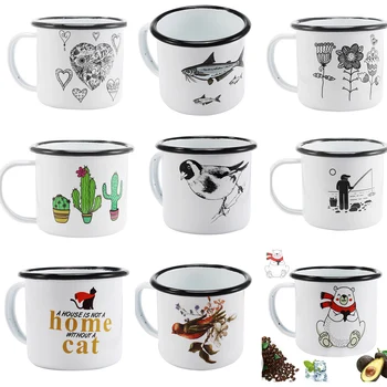 350ML Special Enamel Design Drink Mug Creative Breakfast Cup Rolled Edge Coffee Mug for Home Office
350ML Special Enamel Design Drink Mug Creative Breakfast Cup Rolled Edge Coffee Mug for Home Office