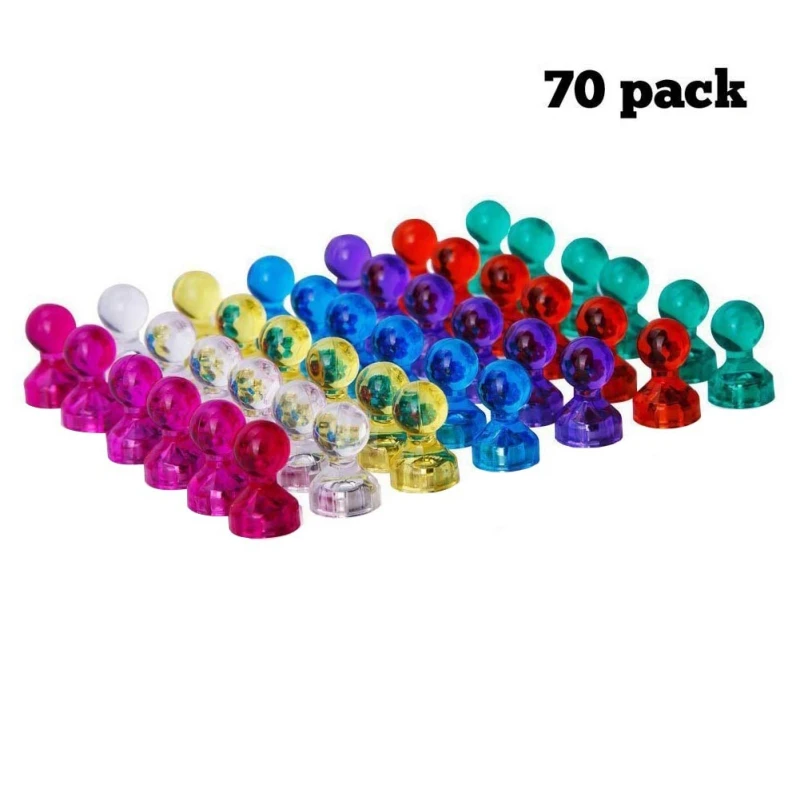 70pack Portable Magnets Cones Chess Shape Transparent Strong Magnetic Thumbtacks Push Pins Office Table Collection Accessories
70pack Portable Magnets Cones Chess Shape Transparent Strong Magnetic Thumbtacks Push Pins Office Table Collection Accessories
