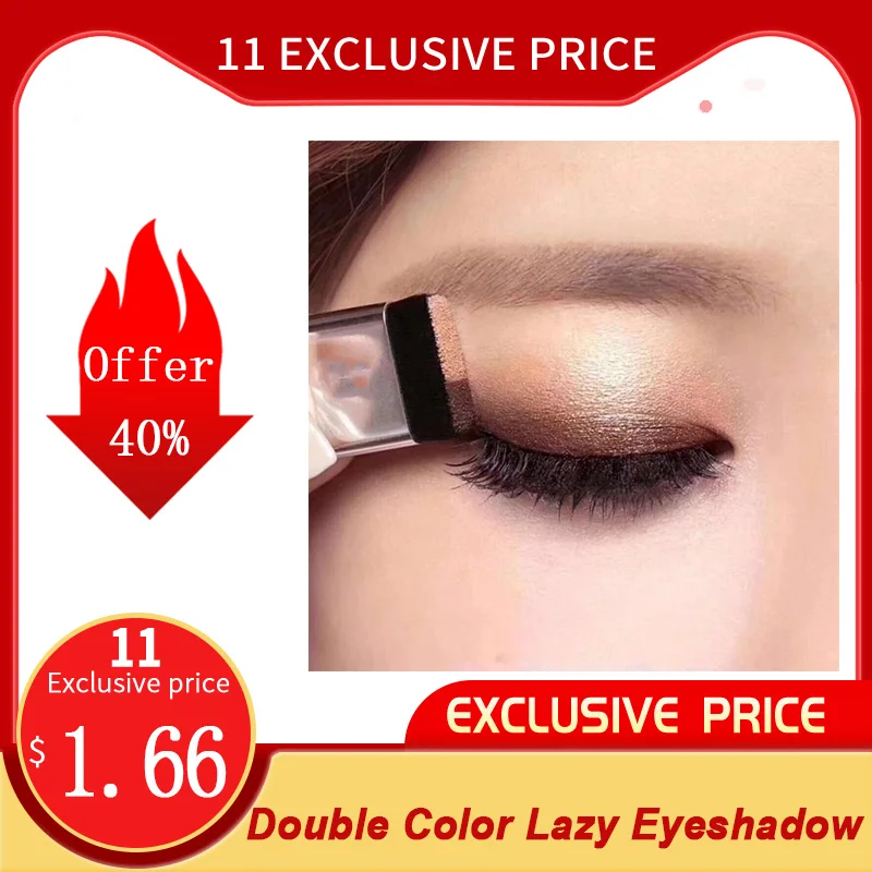 Double Color / long-lasting waterproof Lazy easy to wear Double Layer Shadow Eyeshadow Makeup Palette portable pearl eye shadow
Double Color / long-lasting waterproof Lazy easy to wear Double Layer Shadow Eyeshadow Makeup Palette portable pearl eye shadow