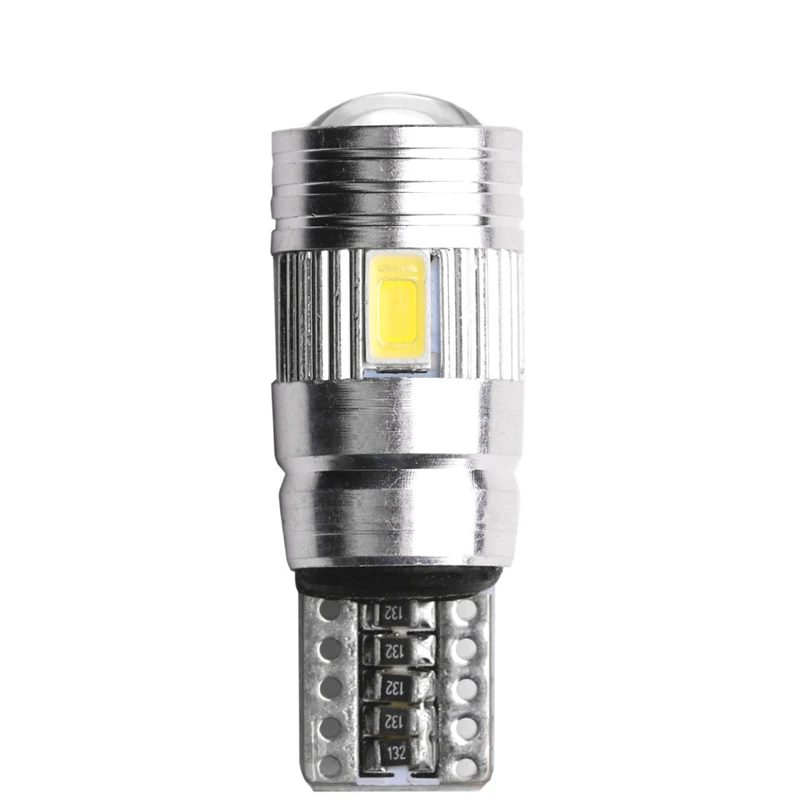 2Pcs T10 5630 6smd W5W Car LED Turn Signal Bulb Canbus Auto Interior Dome Reading Light Wedge Side Parking Reverse Brake Lamp
2Pcs T10 5630 6smd W5W Car LED Turn Signal Bulb Canbus Auto Interior Dome Reading Light Wedge Side Parking Reverse Brake Lamp