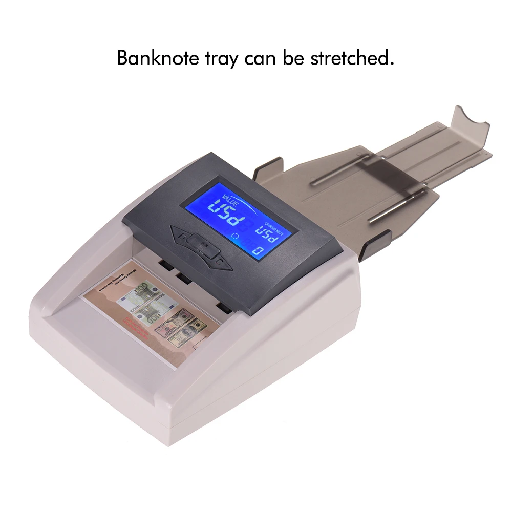 Портативный настольный автоматический прибор для проверки банкнот с ЖК-дисплеем