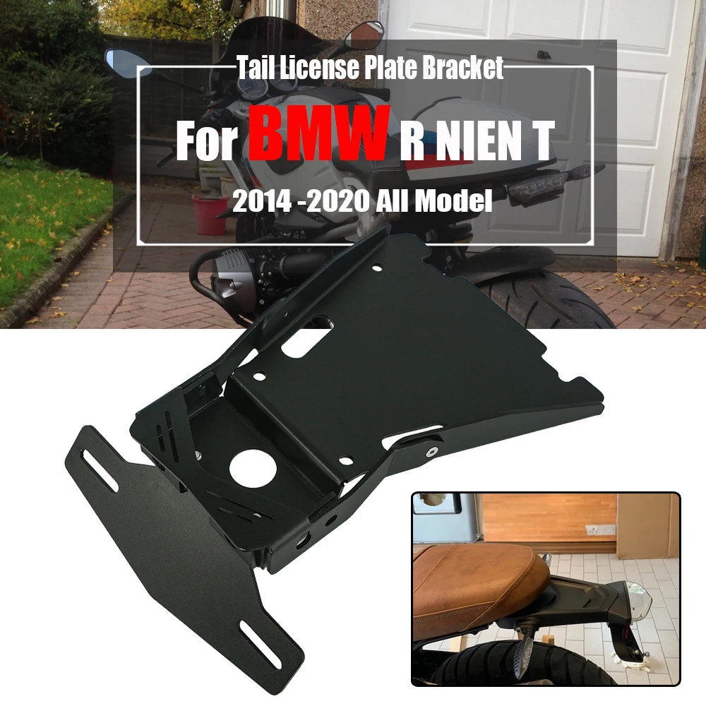 For BMW R NINET NINE T 9T R9T Racer Scramble urban 2014-2019 Motorcycle Tail Mount License Plate Bracket Rear Holder Accessories For BMW R NINET NINE T 9T R9T Racer Scramble urban 2014-2019 Motorcycle Tail Mount License Plate Bracket Rear Holder Accessories
