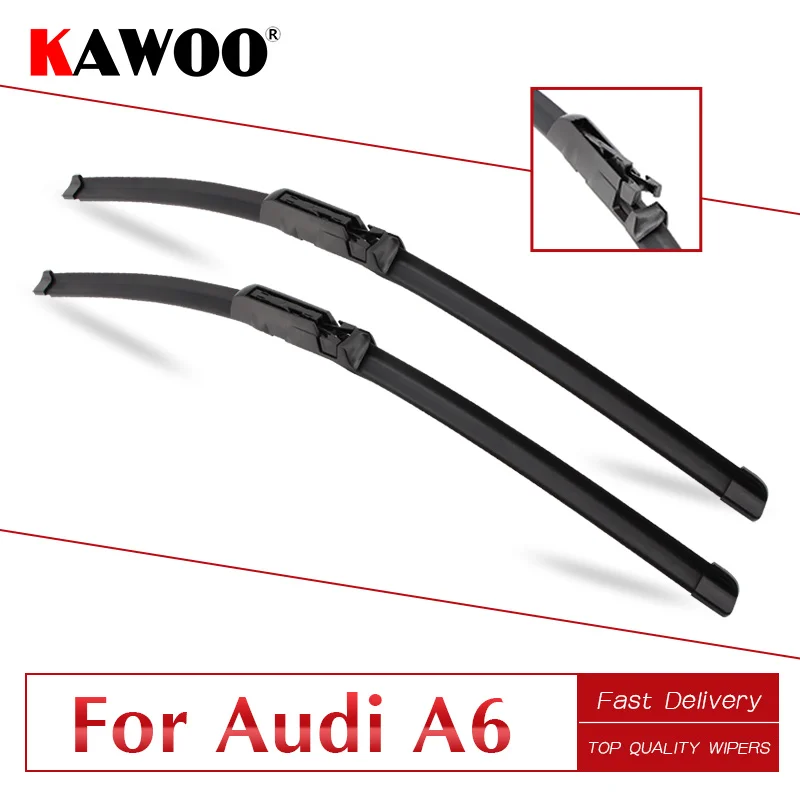 KAWOO For Audi A6 C5 C6 C7 4F From 1997 To 2017 Auto Car Wiper Blades Natural Rubber Fit U Hook/Slider/Claw/Push Button Arms
KAWOO For Audi A6 C5 C6 C7 4F From 1997 To 2017 Auto Car Wiper Blades Natural Rubber Fit U Hook/Slider/Claw/Push Button Arms
