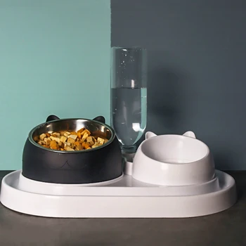 protection cervical spine automatic drinking dog bowl double-bowl design cat tray with side drain rounded pet products
protection cervical spine automatic drinking dog bowl double-bowl design cat tray with side drain rounded pet products