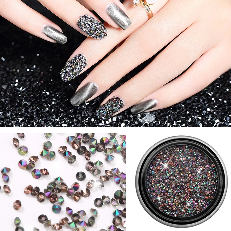 1 Box Mini Shiny Nail Rhinestones DIY Holographic Laser Black Glass 3D Nail Art Jewels Nail Art Decorations Nails Accessoires
1 Box Mini Shiny Nail Rhinestones DIY Holographic Laser Black Glass 3D Nail Art Jewels Nail Art Decorations Nails Accessoires