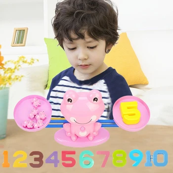 Puzzle Toys Frog Balance Scale Math Game Children Enlightenment Digital Addition Subtraction Math Scales Toy to Learnadd Toy
Puzzle Toys Frog Balance Scale Math Game Children Enlightenment Digital Addition Subtraction Math Scales Toy to Learnadd Toy