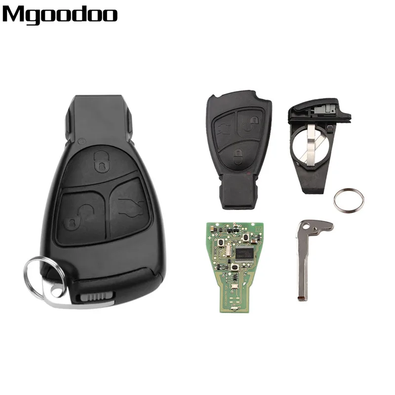 Mgoodoo 3 кнопки 433 9 Мгц дистанционный Автомобильный ключ для Mercedes Benz B C E S Class CLS CLK ML SLK
