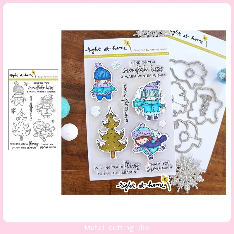 Playing in winter stamp and Cutting Dies for DIY Scrapbooking Photo Album Decorative Embossing Paper Card Crafts Die Cut 2019
Playing in winter stamp and Cutting Dies for DIY Scrapbooking Photo Album Decorative Embossing Paper Card Crafts Die Cut 2019