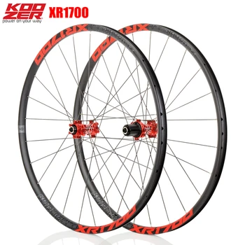 KOOZER XR1700 MTB Mountain Bike 26 27.5inch Wheelset 6 Claw Sealed Bearing QR Thru-axis Bicycle Disc Braake Wheels DT Spoke 24H
KOOZER XR1700 MTB Mountain Bike 26 27.5inch Wheelset 6 Claw Sealed Bearing QR Thru-axis Bicycle Disc Braake Wheels DT Spoke 24H