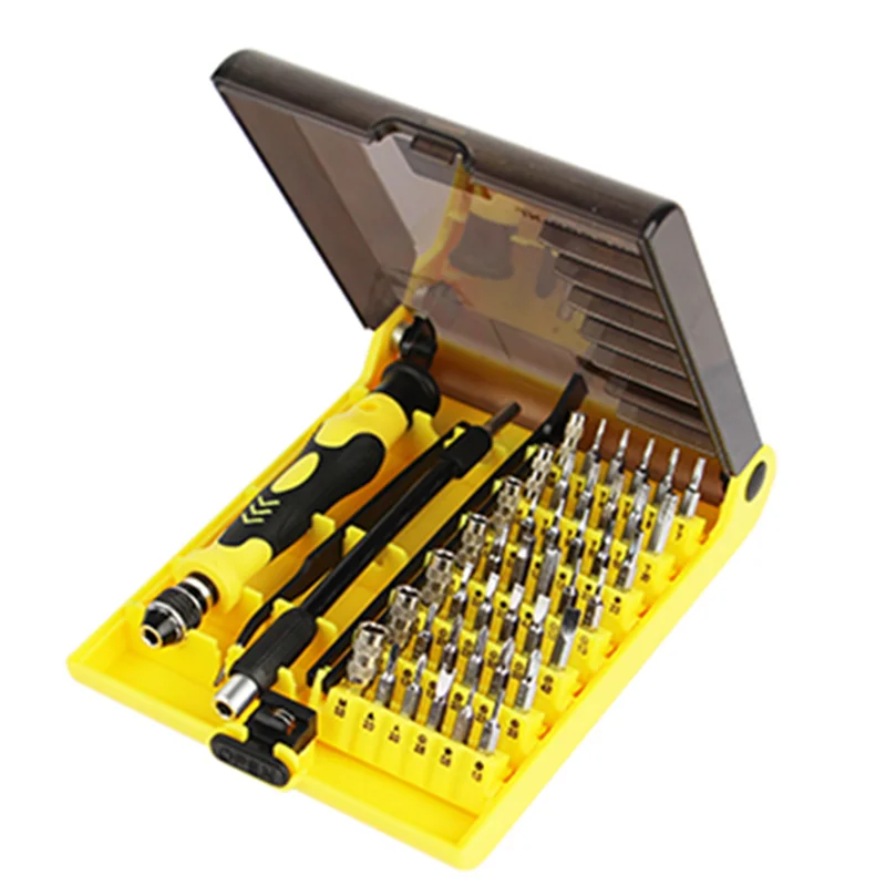 New 45 in 1 Mini Precise Screwdriver set Pocket Tools for Repairing Cell Phone DIY Mobile Phone Tool Set
New 45 in 1 Mini Precise Screwdriver set Pocket Tools for Repairing Cell Phone DIY Mobile Phone Tool Set
