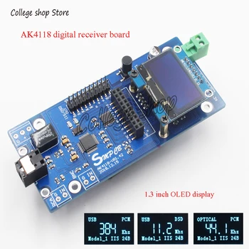 AK4118 Digital Receiver Board SPDIF to IIS Supports XMOS / Amanero USB Card OLED Display
AK4118 Digital Receiver Board SPDIF to IIS Supports XMOS / Amanero USB Card OLED Display
