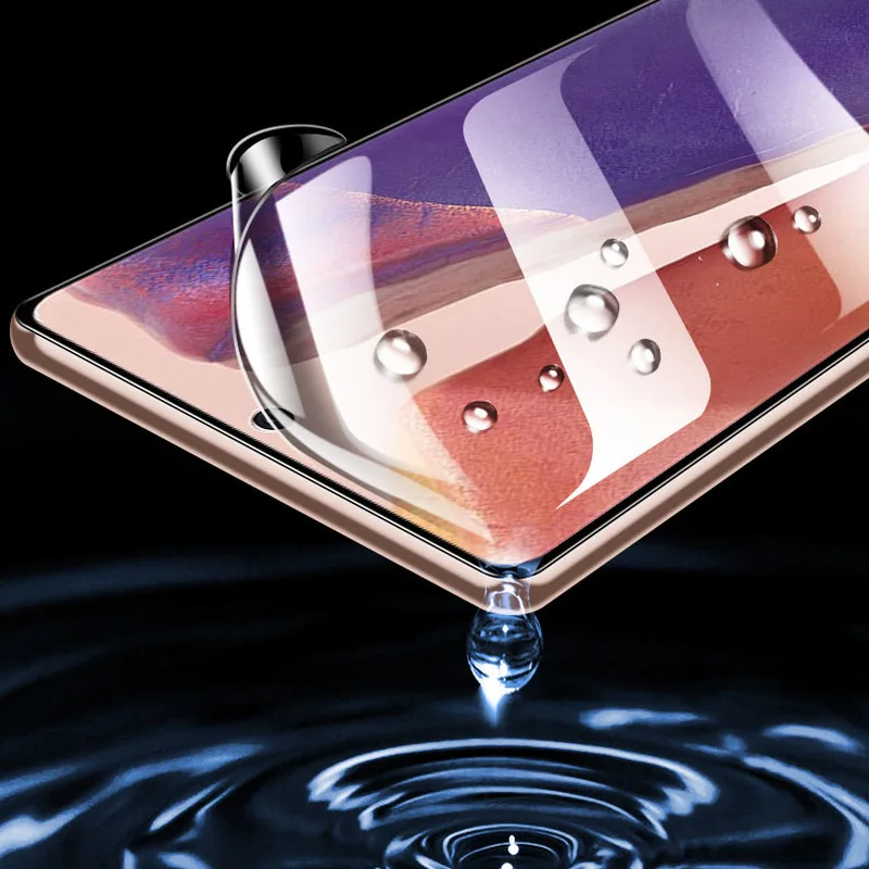 3-in-1 Front Back Hydrogel Film and Camera Lens Tempered Glass Film Screen Protector for Samsung Galaxy Note 20 Ultra/ S20 Plus