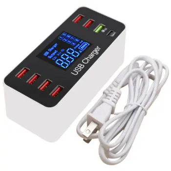 Multi-port USB Adapter Desktop Wall Charger Smart Protection Quick Charging Station USB Charger Typc-c
Multi-port USB Adapter Desktop Wall Charger Smart Protection Quick Charging Station USB Charger Typc-c