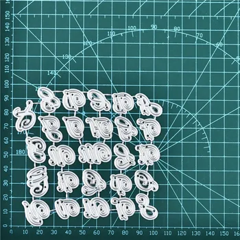 YaMinSanNiO Artwords 26 Letters Metal Cutting Dies ABC Alphabet Stencil for DIY Scrapbooking Paper Cards Making Embossing Diecut 
YaMinSanNiO Artwords 26 Letters Metal Cutting Dies ABC Alphabet Stencil for DIY Scrapbooking Paper Cards Making Embossing Diecut
