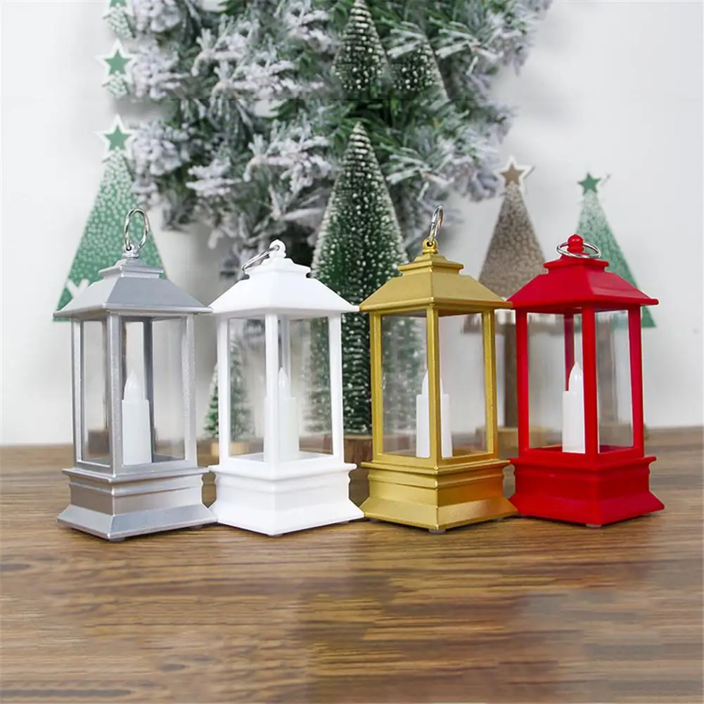 Рождественская настольная лампа светодиодный светильник Свеча елка кулон