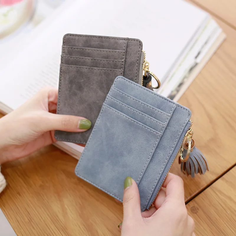 Matt Leather Mini Tassel Women Card Holder Cute Credit ID Card Holders Zipper Wallet Case Change Coin Purse Keychain Nubuck New
Matt Leather Mini Tassel Women Card Holder Cute Credit ID Card Holders Zipper Wallet Case Change Coin Purse Keychain Nubuck New