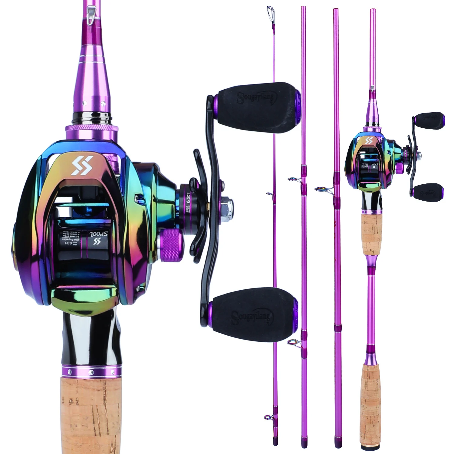 Sougayilang Fishing Rod and Reel Combo Set 9+1BB High Speed 6.3:1 and 4 Section Ultralight Carbon Fiber Casting Rod Fishing Kits
Sougayilang Fishing Rod and Reel Combo Set 9+1BB High Speed 6.3:1 and 4 Section Ultralight Carbon Fiber Casting Rod Fishing Kits