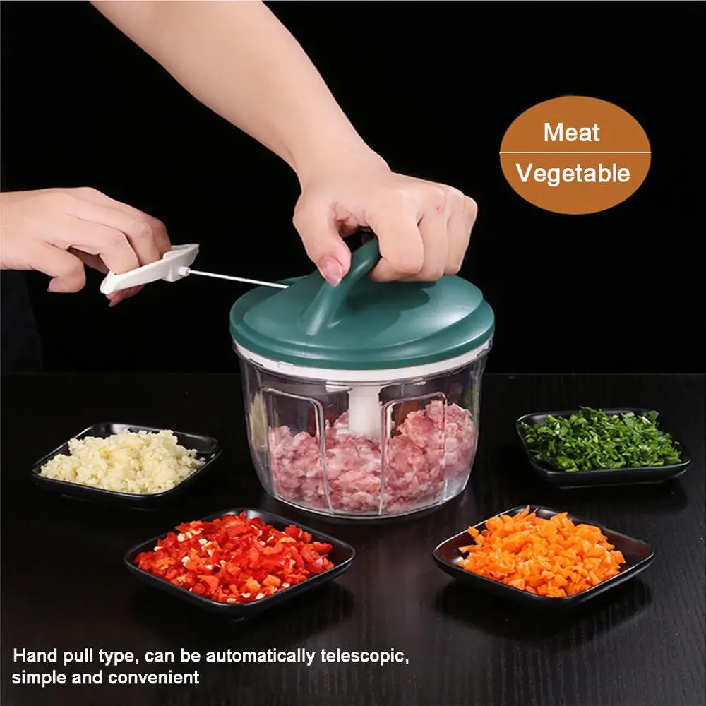 Small Manual Food Chopper Pull String Onion Chopper Hand Food Processor for Vegetable Garlic Meat Nut Fruit
Small Manual Food Chopper Pull String Onion Chopper Hand Food Processor for Vegetable Garlic Meat Nut Fruit