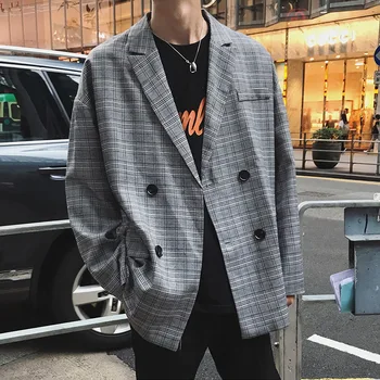 Wind Chic Autumn Temperament Grid Small Suit Coat Boys Oversize Loose Leisure Suit
Wind Chic Autumn Temperament Grid Small Suit Coat Boys Oversize Loose Leisure Suit