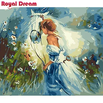 Girl and white horse DIY Painting By Numbers Canvas Painitng Home Wall Art Picture Coloring By Numbers For Home Decor 
Girl and white horse DIY Painting By Numbers Canvas Painitng Home Wall Art Picture Coloring By Numbers For Home Decor