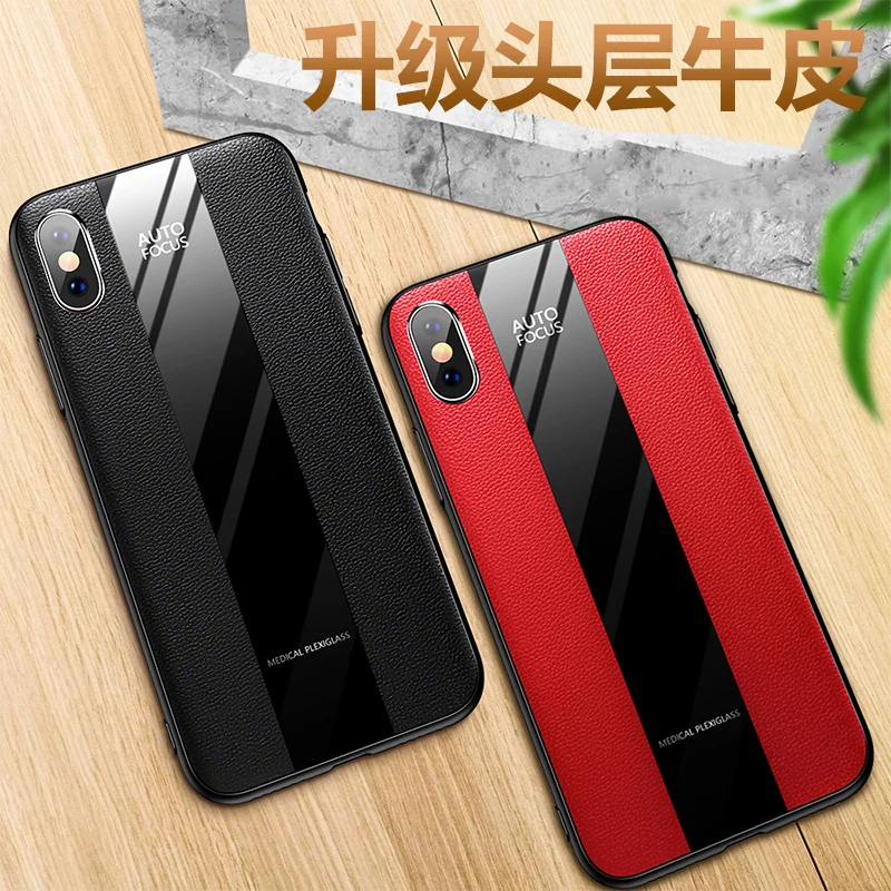 For Coque iPhone XS MAX XR 10 8 7 6s Plus Shockproof Leather Case Glass Phone Cover for funda iPhone7 iPhone8 silicone Casing
For Coque iPhone XS MAX XR 10 8 7 6s Plus Shockproof Leather Case Glass Phone Cover for funda iPhone7 iPhone8 silicone Casing